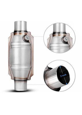 2.13" Inlet Outlet 3 Way Universal Catalytic Converter OBD I OBD-II
